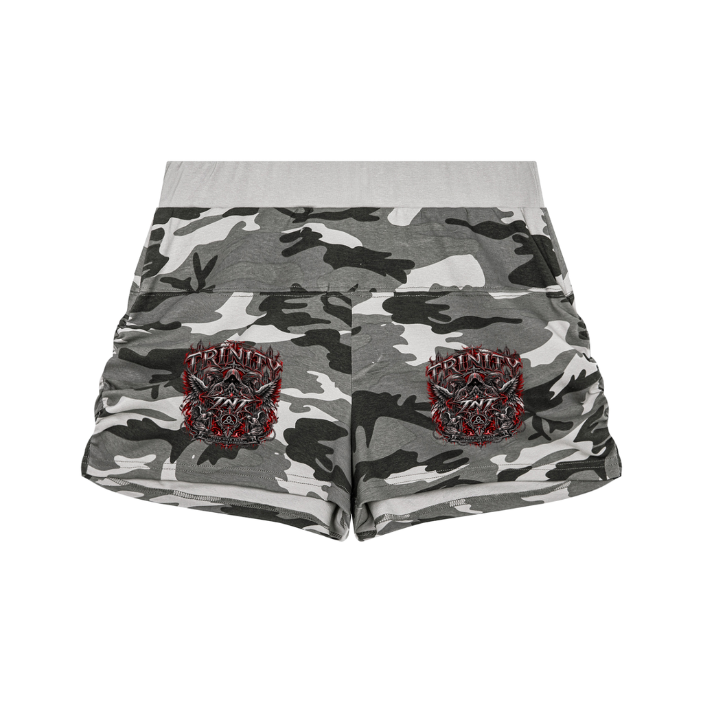 TRINITY Women's Slim Camo Shorts