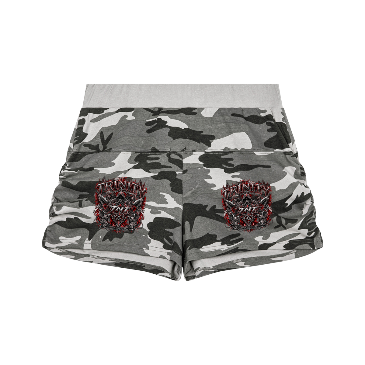 TRINITY Women's Slim Camo Shorts