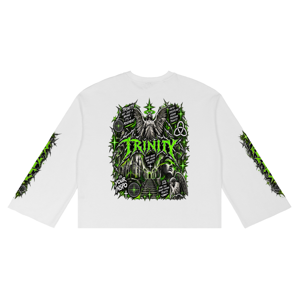 TRINITY Unisex Waffle Raw Edge T-Shirt