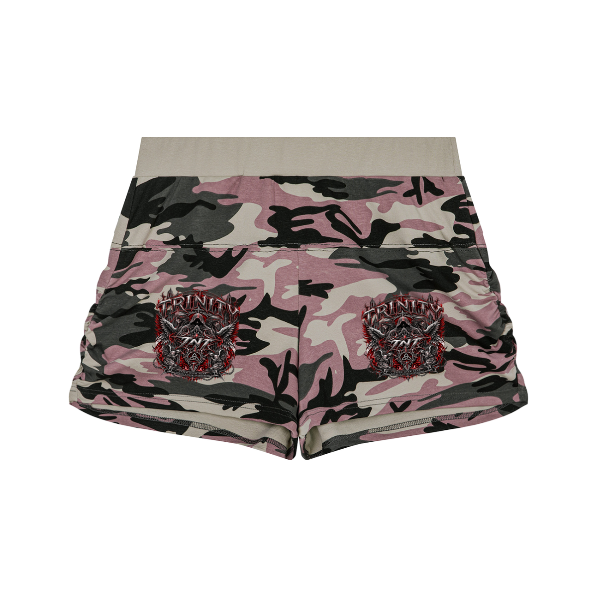 TRINITY Women's Slim Camo Shorts