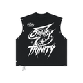 TRINITY Distressed Grommet Eyelet Tank Top