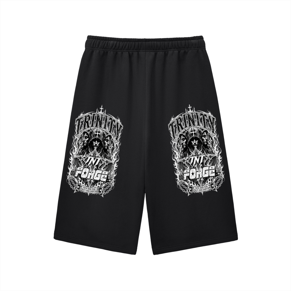 TRINITY Relaxed Drawstring Three-quarter Sweatpants