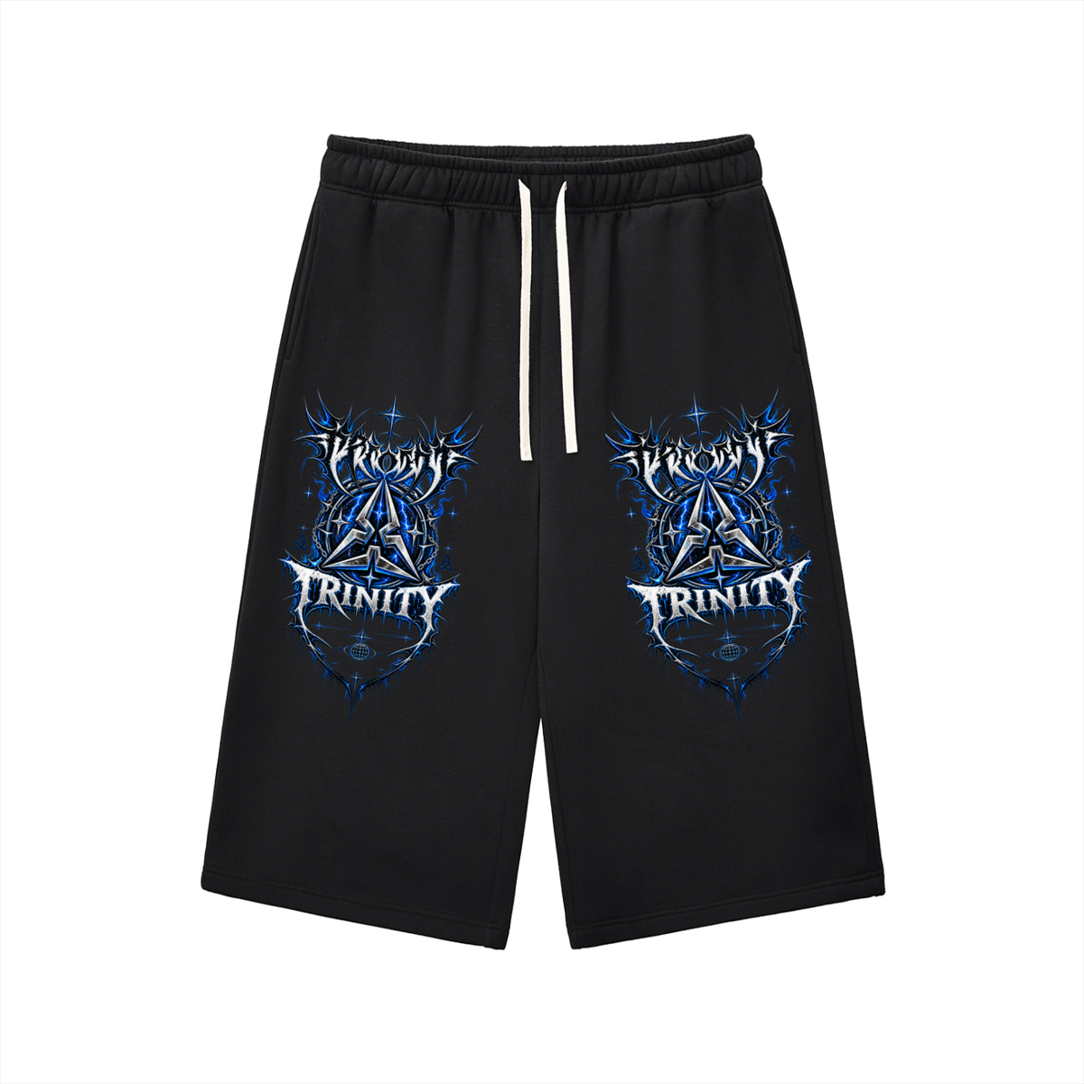 TRINITY Relaxed Drawstring Three-quarter Sweatpants
