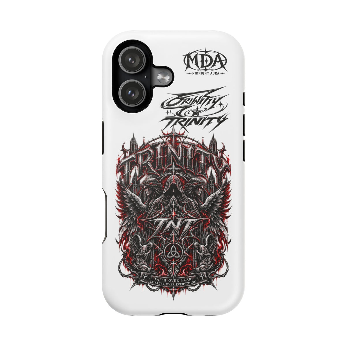 Phone Case — Trinity Skull Wings Magnetic Impact-Resistant Case