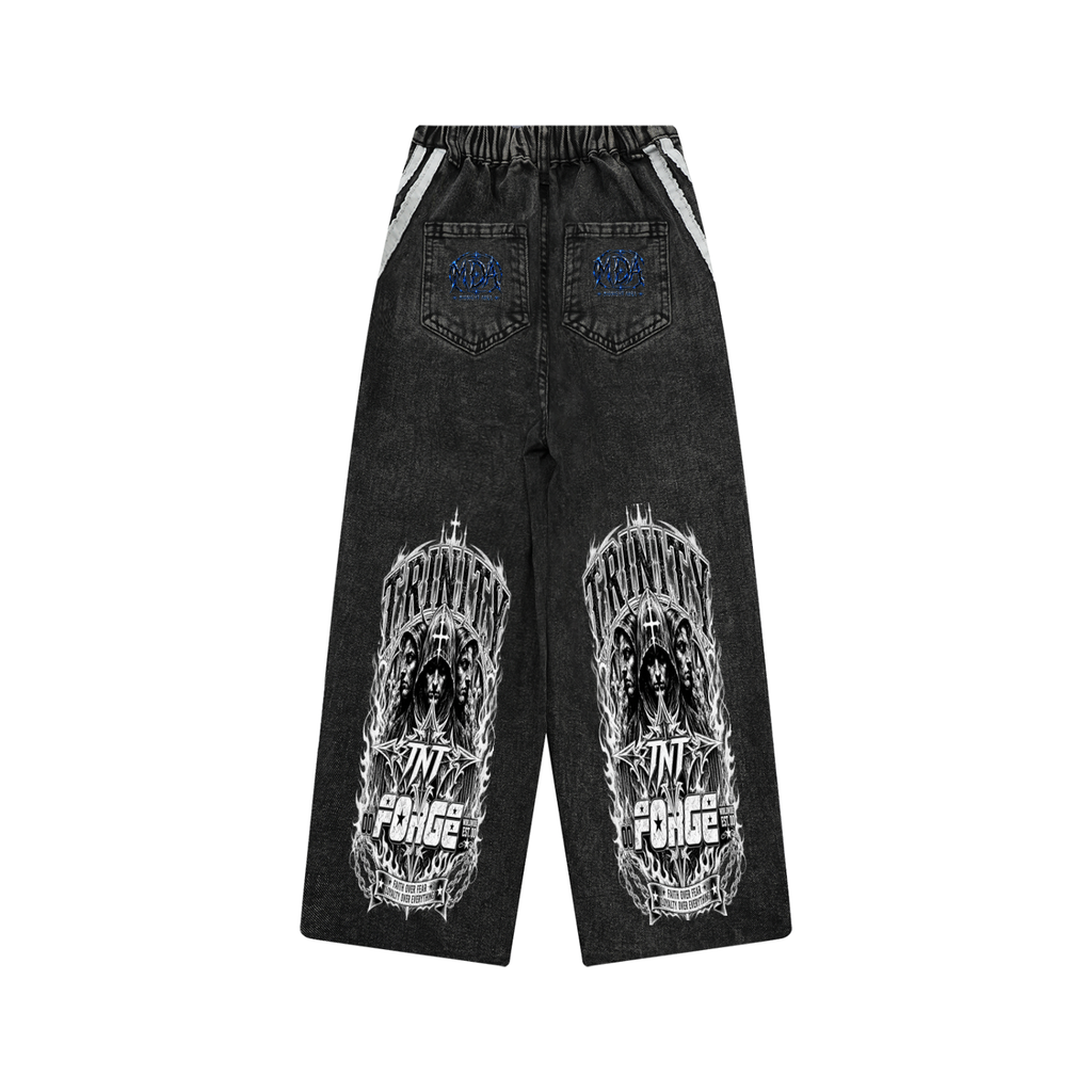 TRINITY Kid’s Vintage Wash Side Stripe Jeans