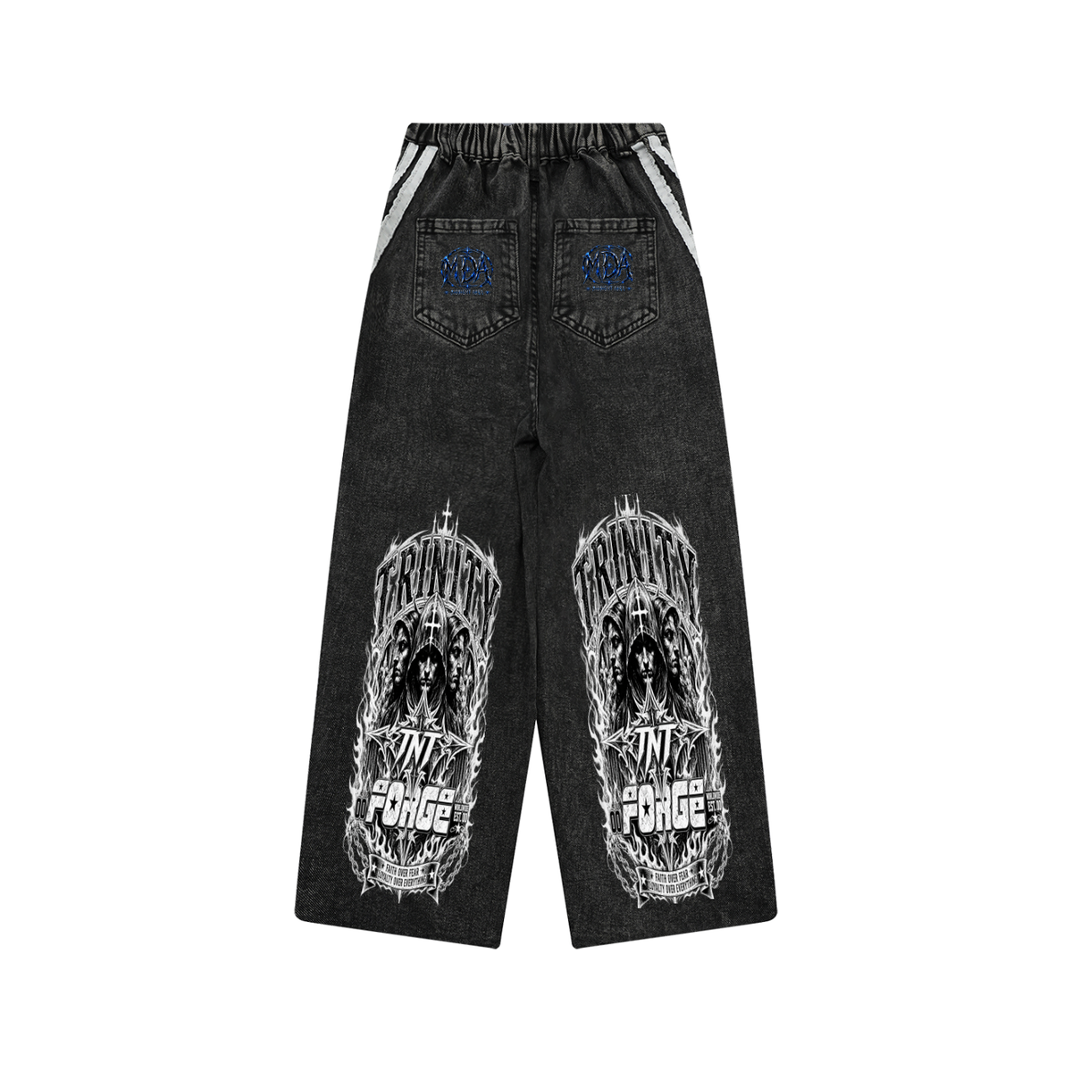 TRINITY Kid’s Vintage Wash Side Stripe Jeans