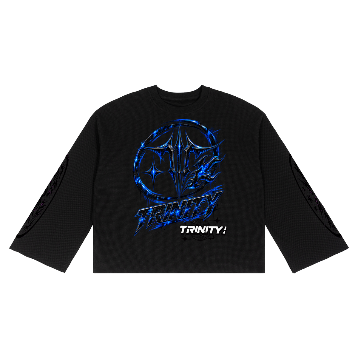TRINITY Unisex Waffle Raw Edge T-Shirt