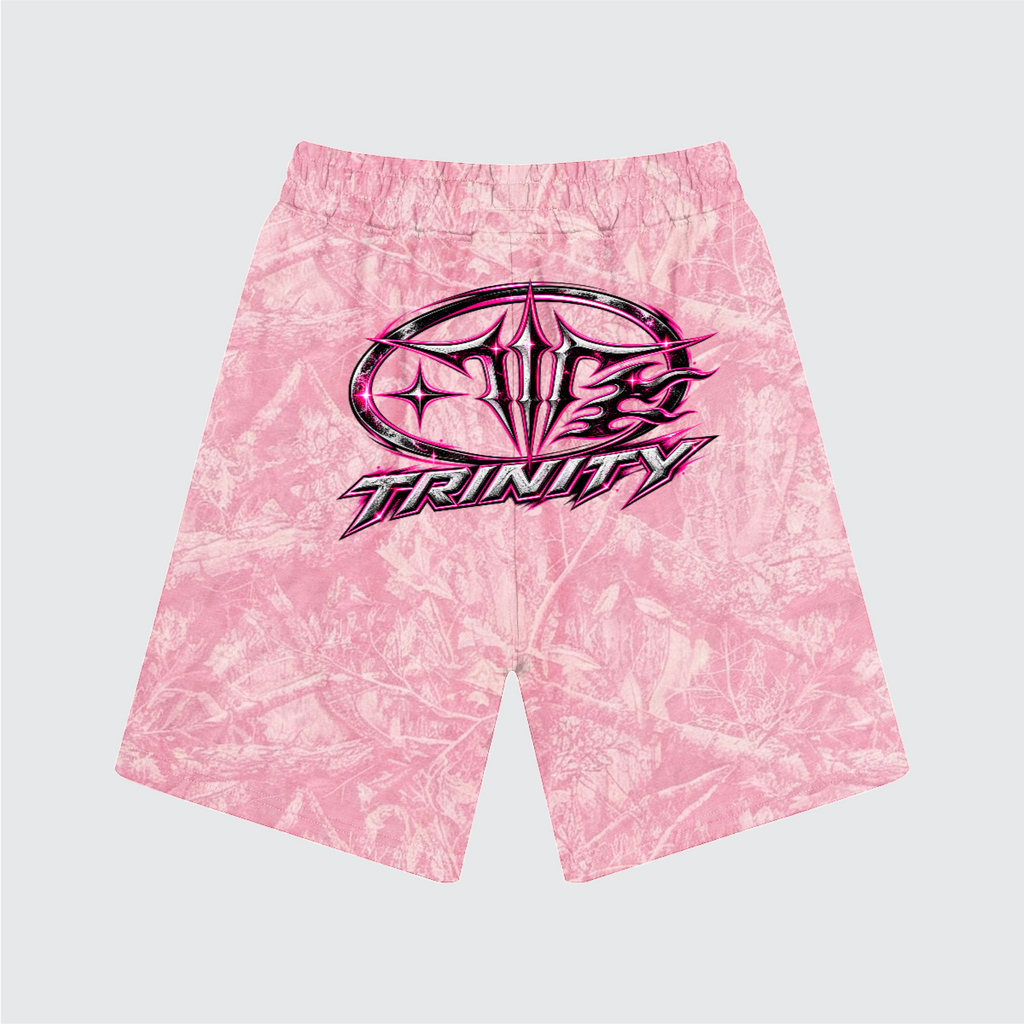 TRINITY Unisex Heavyweight Camo Fleece Shorts (360GSM)