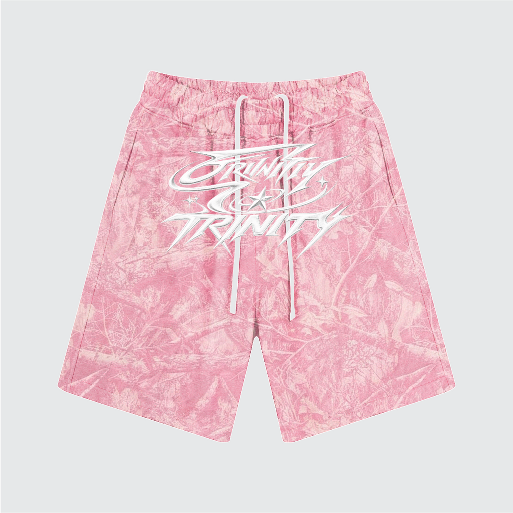 TRINITY Unisex Heavyweight Camo Fleece Shorts (360GSM)