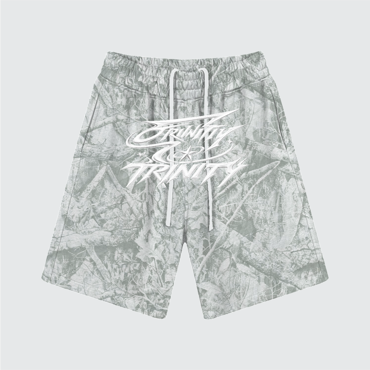 TRINITY Unisex Heavyweight Camo Fleece Shorts (360GSM)