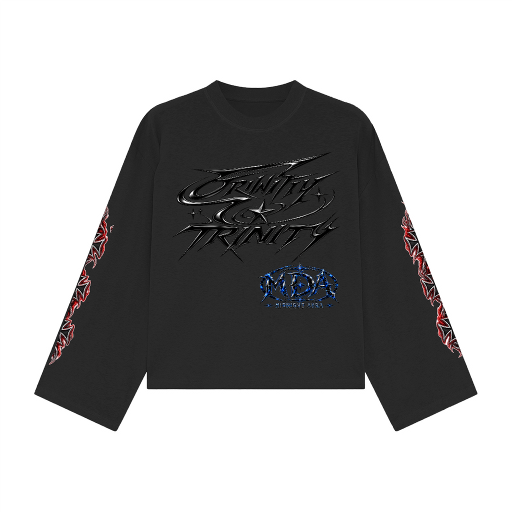 Unisex Heavyweight 100% Combed Cotton Cropped Long-Sleeve T-Shirt (305GSM)