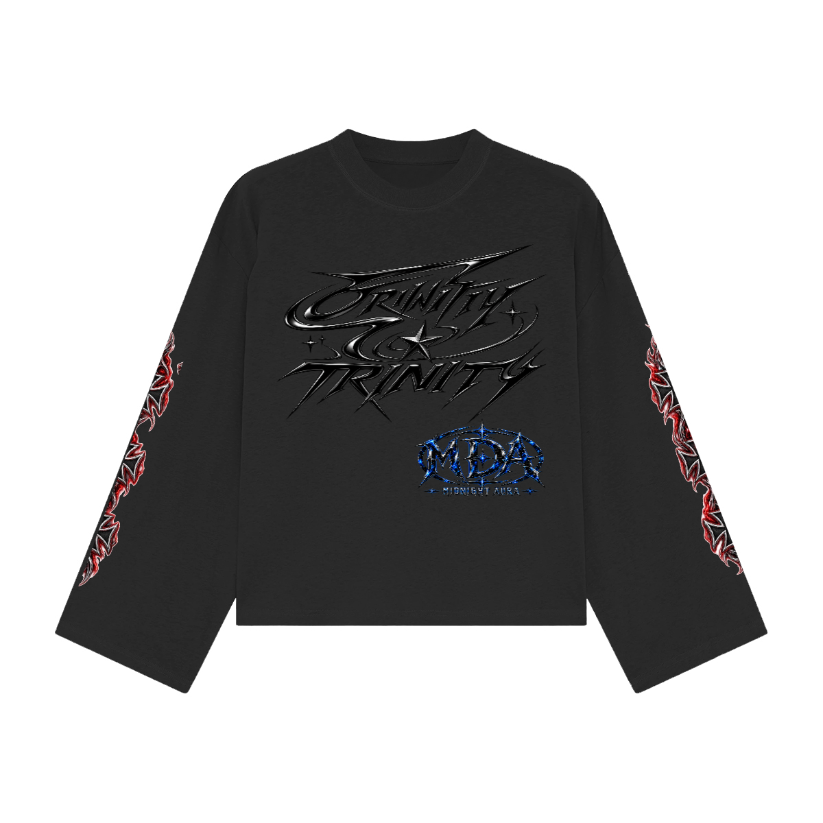 Unisex Heavyweight 100% Combed Cotton Cropped Long-Sleeve T-Shirt (305GSM)