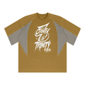 TRINITY X MIDNIGHT AURA Unisex Color Block Paneling T-Shirt