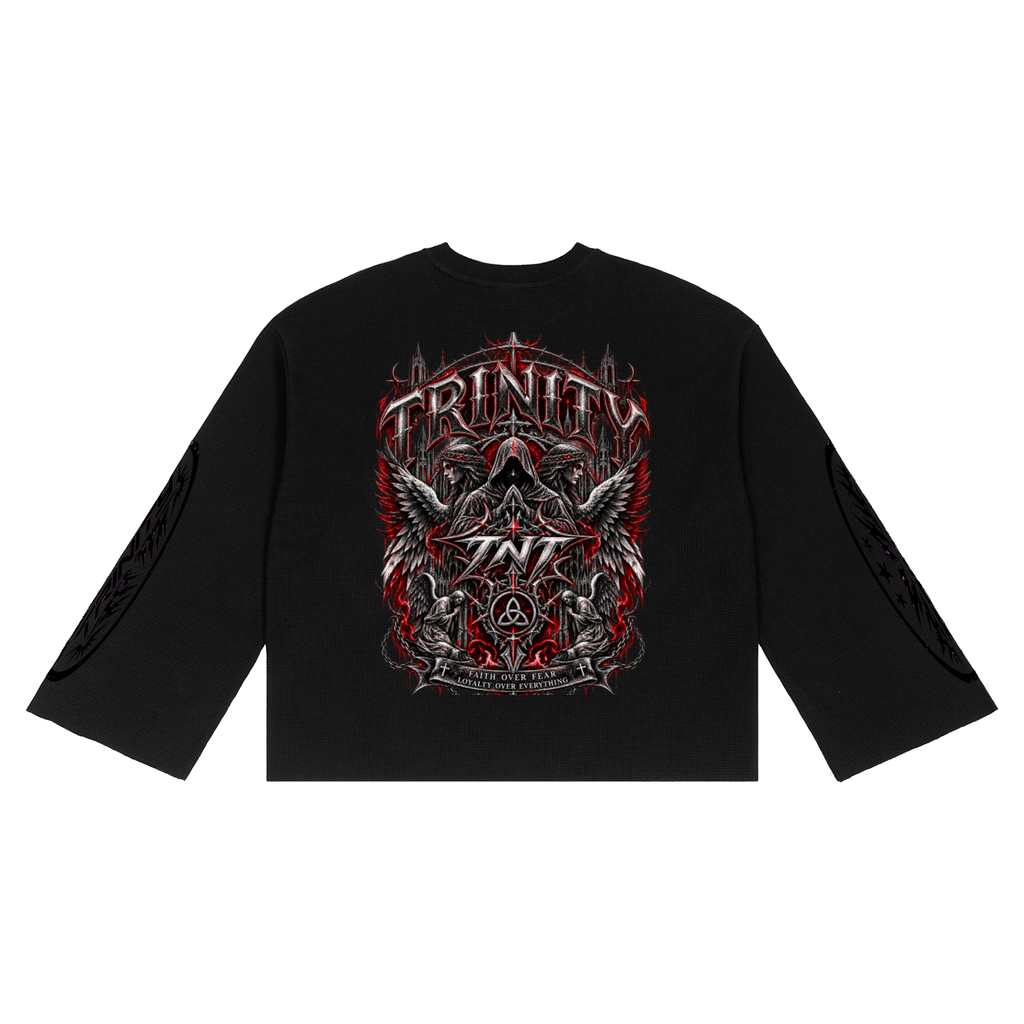 TRINITY Unisex Waffle Raw Edge T-Shirt
