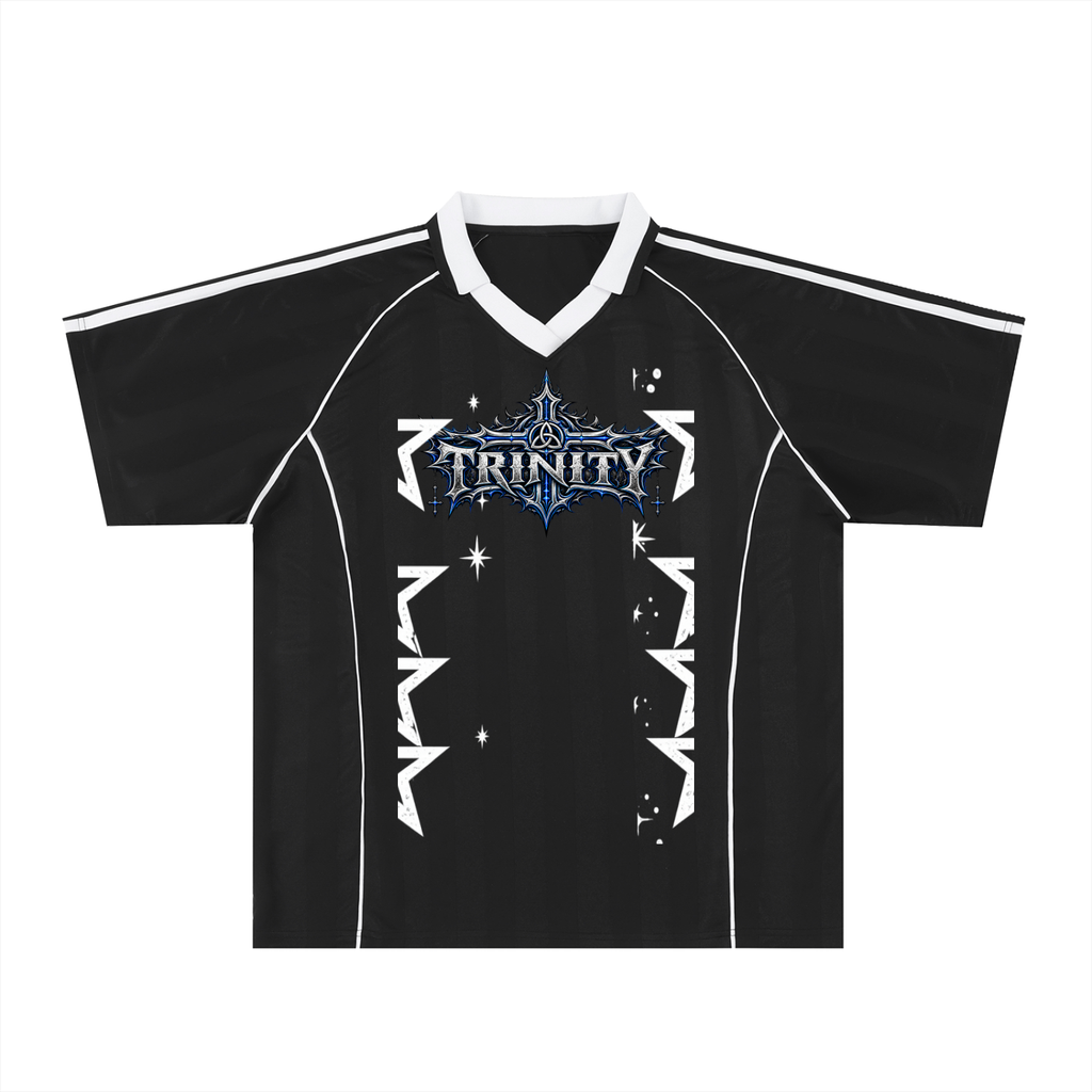 TRINITY Shadow Stripe Collared Soccer Jersey