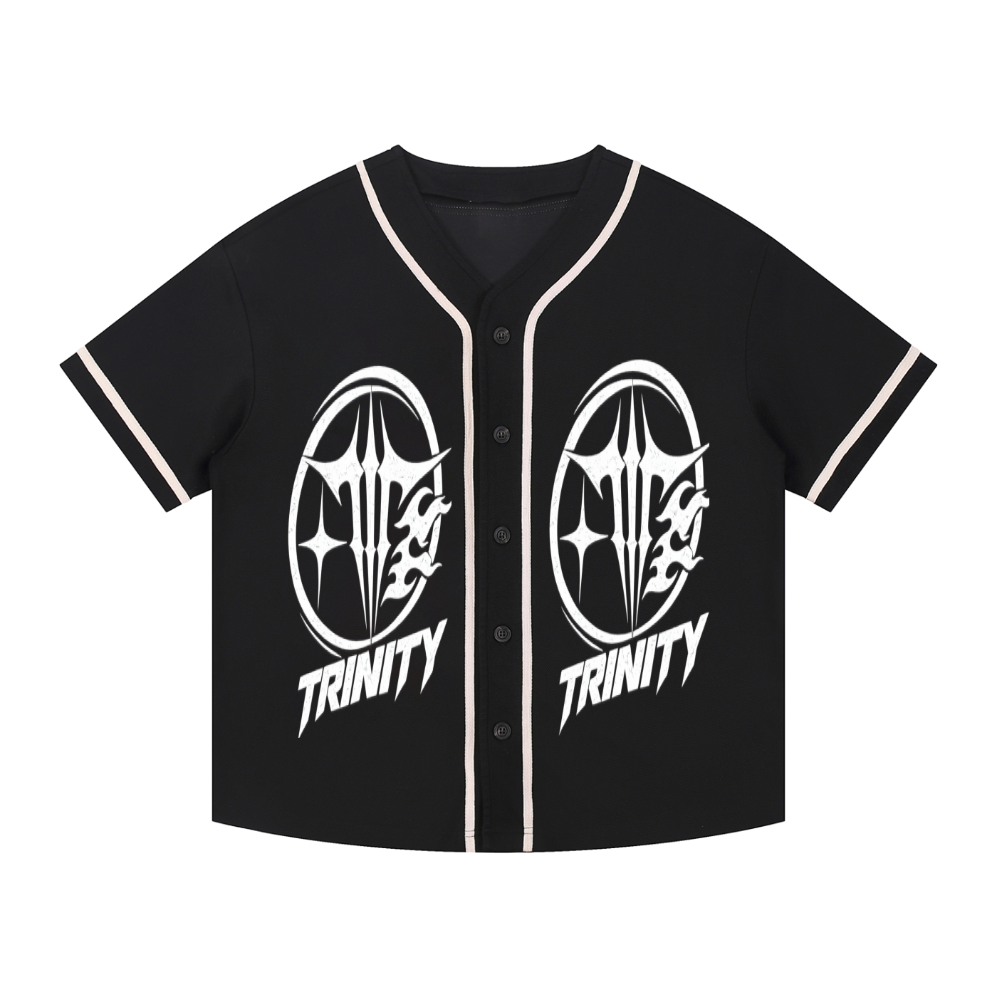 TRINITY Contrast Piped Button-Up Jersey