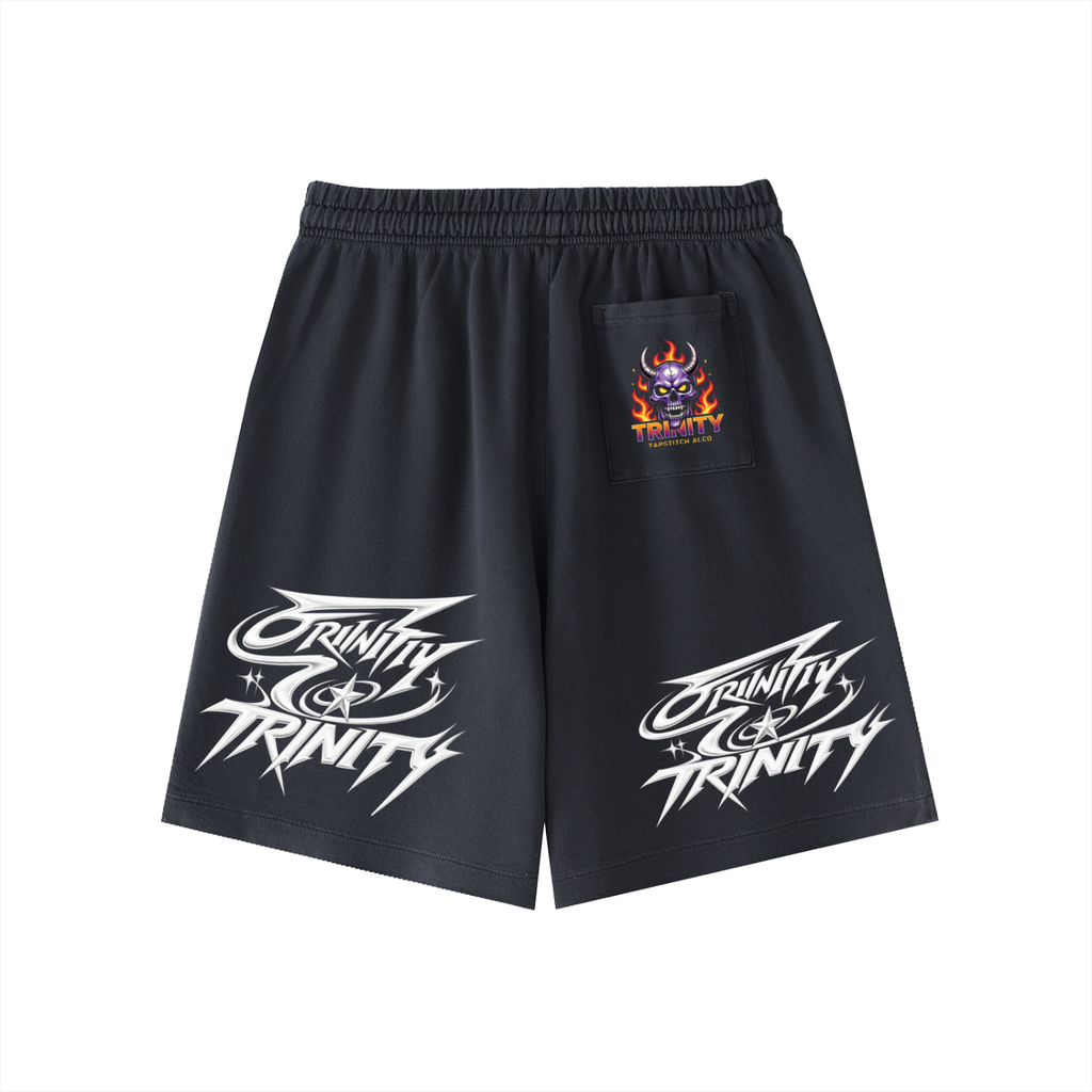 TRINITY Vintage Wash Cotton Shorts