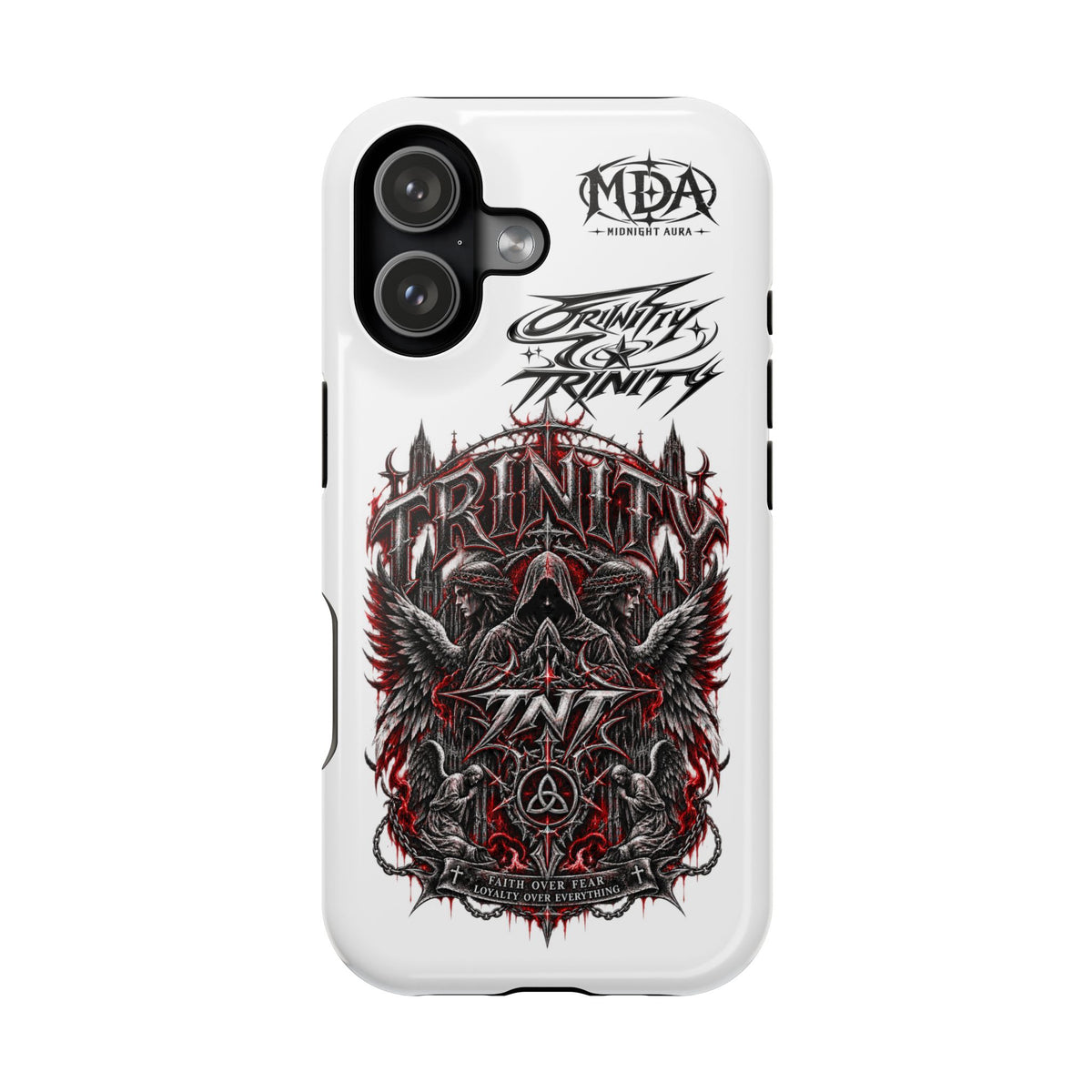 Phone Case — Trinity Skull Wings Magnetic Impact-Resistant Case