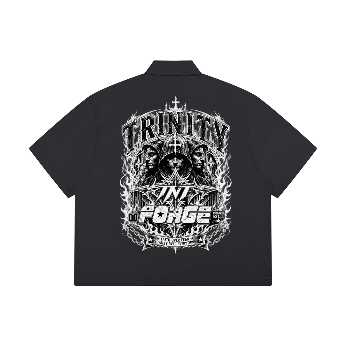 TRINITY Unisex Boxy Short Sleeve Shirt