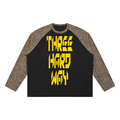 TRINITY Unisex Leopard Panel Raglan Sleeve T-Shirt