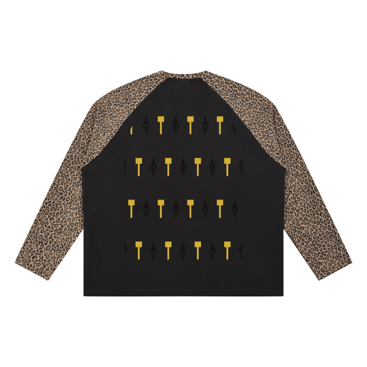 TRINITY Unisex Leopard Panel Raglan Sleeve T-Shirt
