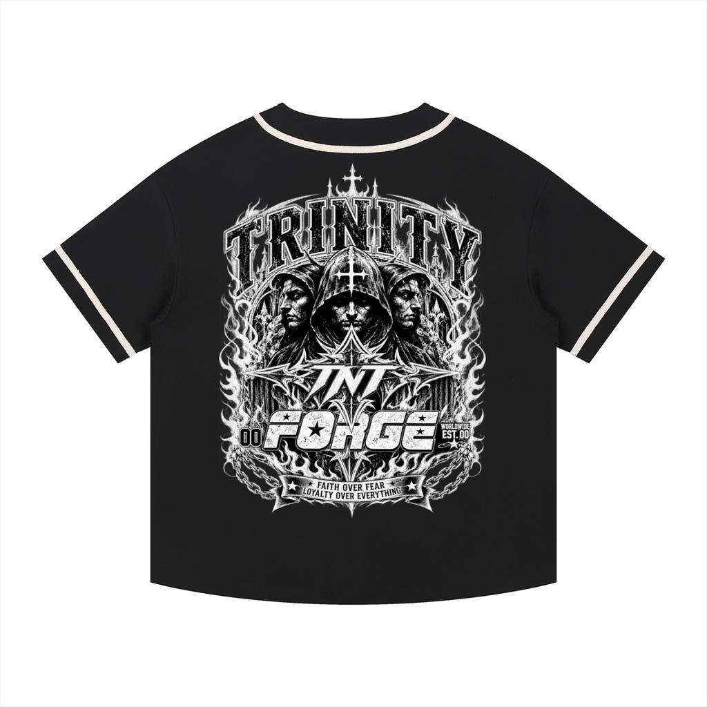 TRINITY Contrast Piped Button-Up Jersey