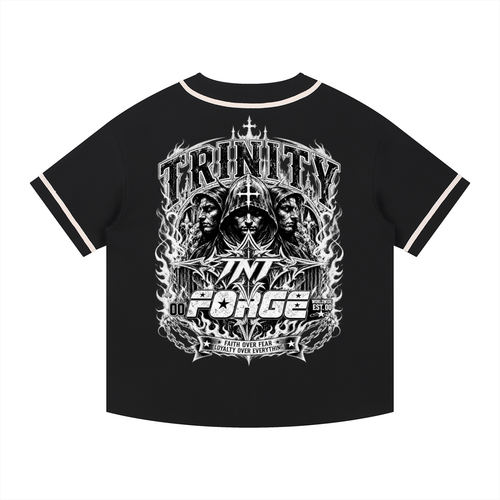 TRINITY Contrast Piped Button-Up Jersey