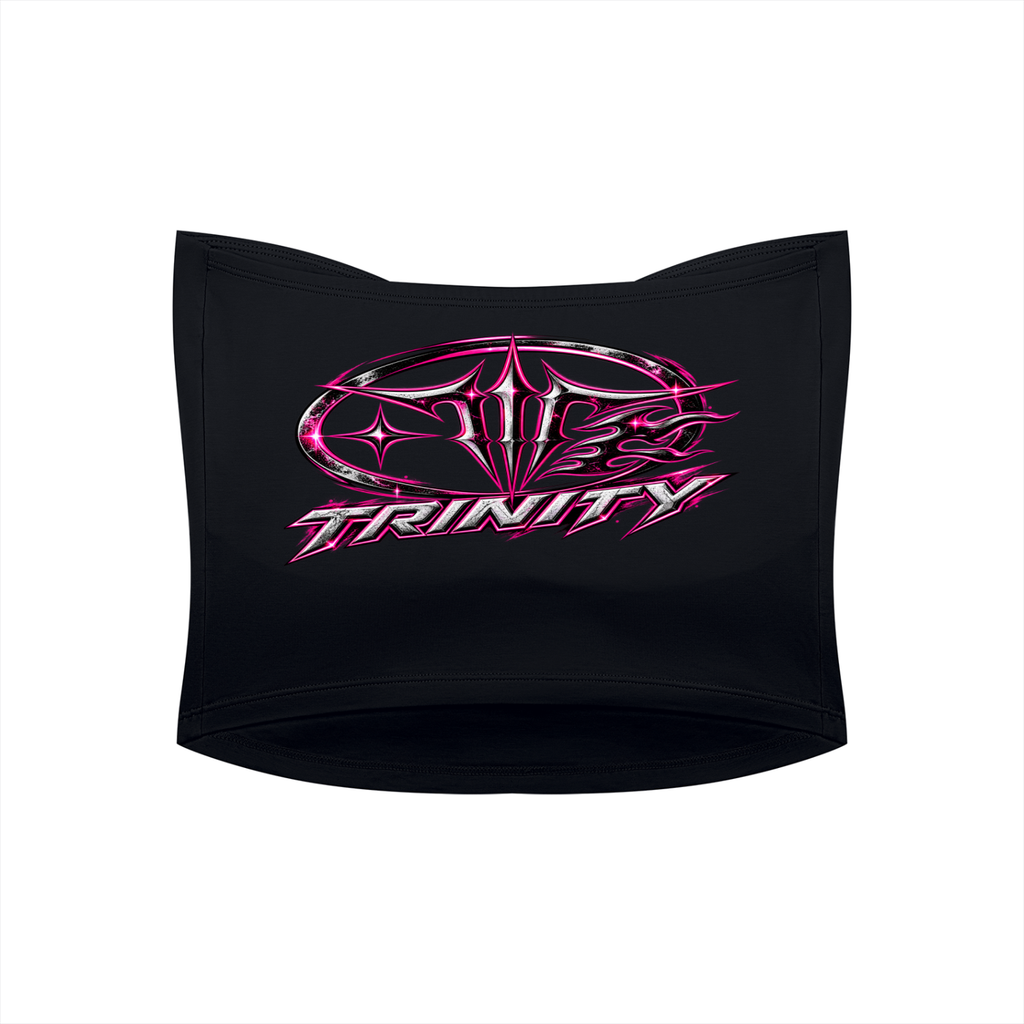 TRINITY Women's Ruched Cropped Tube Top