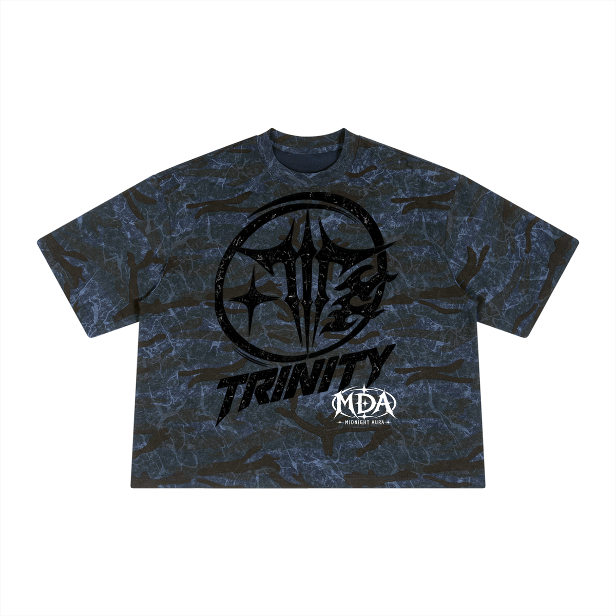TRINITY Unisex Boxy Camo Print T-Shirt