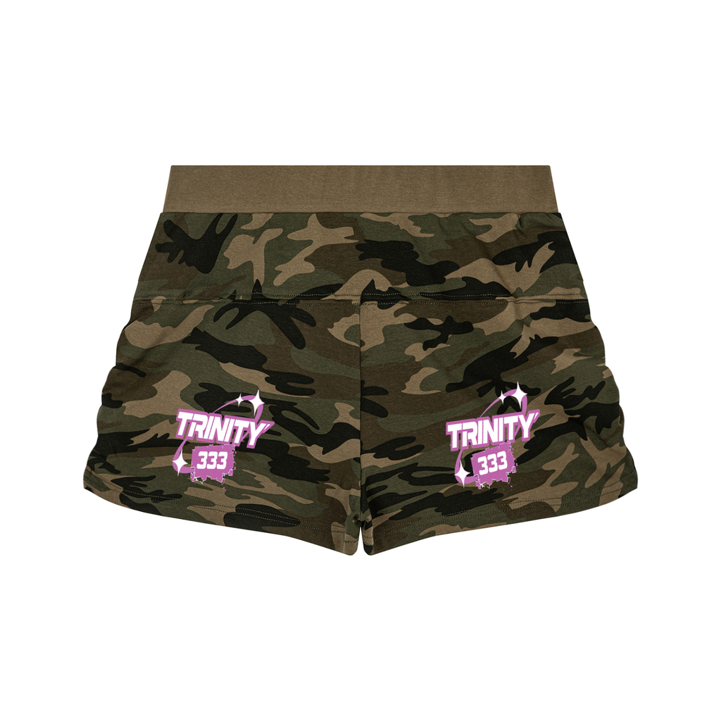 TRINITY Women's Slim Camo Shorts