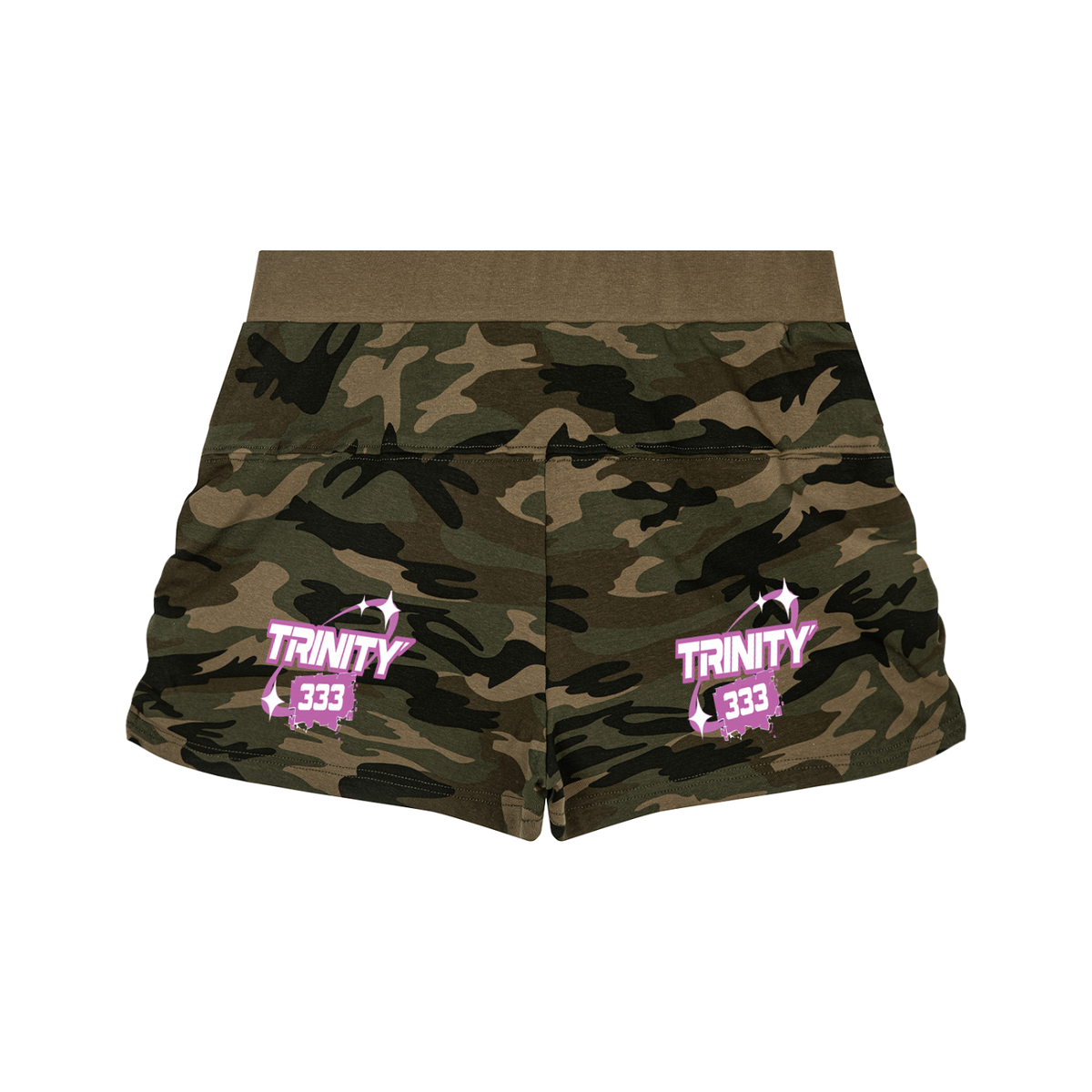 TRINITY Women's Slim Camo Shorts