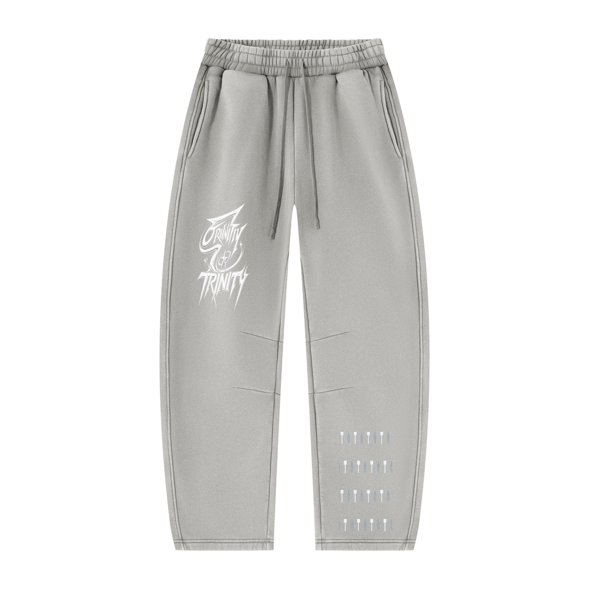 TRINITY Unisex Vintage Wash Barrel Leg Fleece Sweatpants