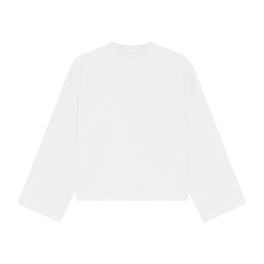 Unisex Heavyweight 100% Combed Cotton Cropped Long-Sleeve T-Shirt (305GSM)