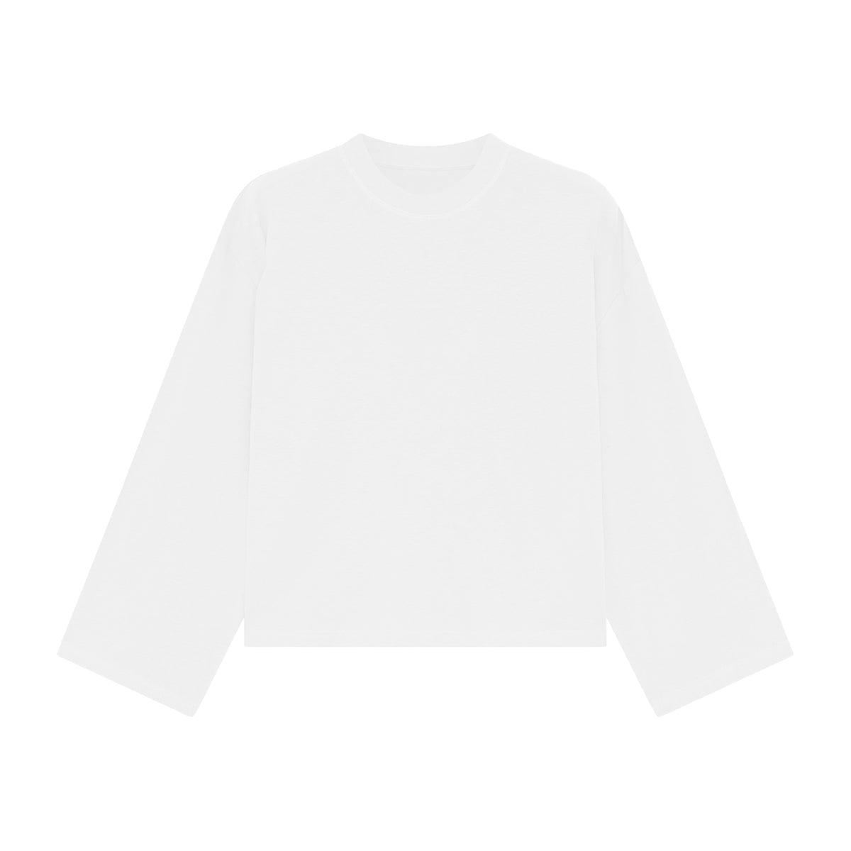 Unisex Heavyweight 100% Combed Cotton Cropped Long-Sleeve T-Shirt (305GSM)