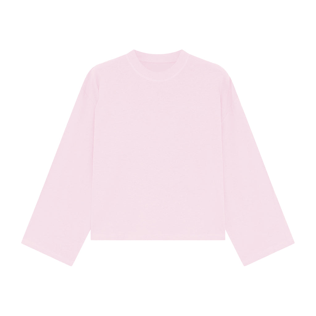 Unisex Heavyweight 100% Combed Cotton Cropped Long-Sleeve T-Shirt (305GSM)
