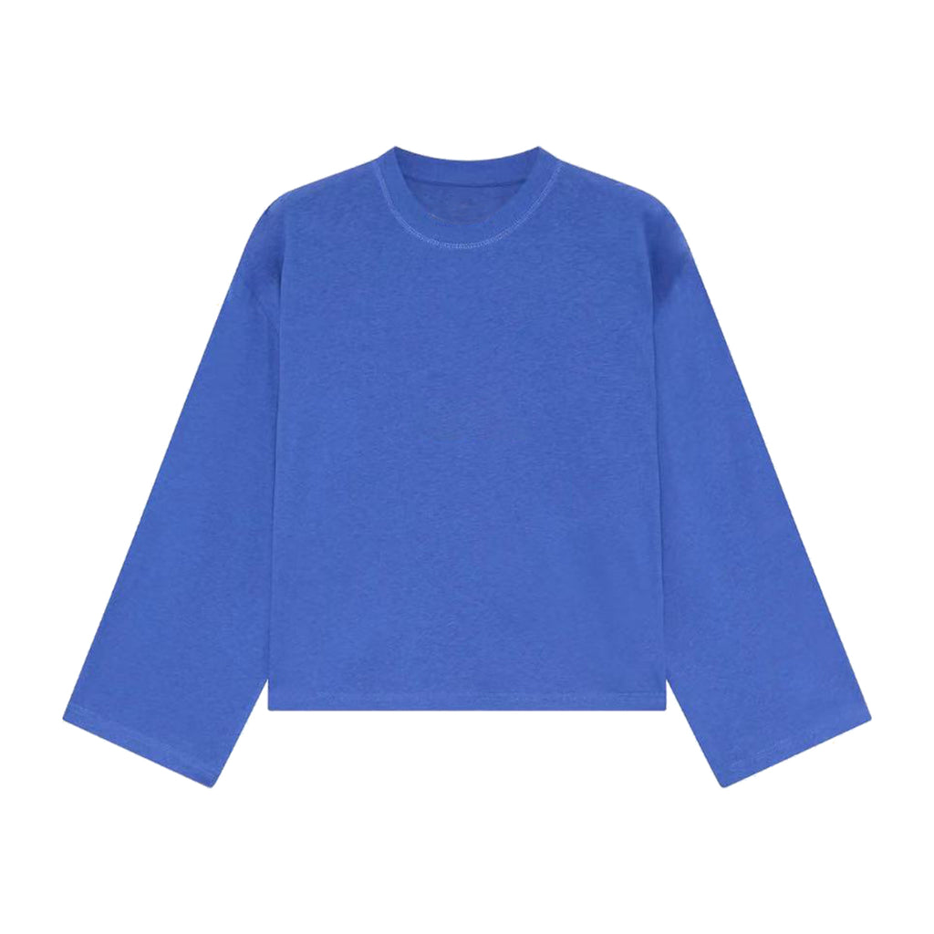 Unisex Heavyweight 100% Combed Cotton Cropped Long-Sleeve T-Shirt (305GSM)
