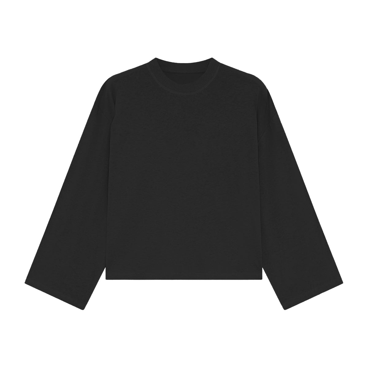 Unisex Heavyweight 100% Combed Cotton Cropped Long-Sleeve T-Shirt (305GSM)