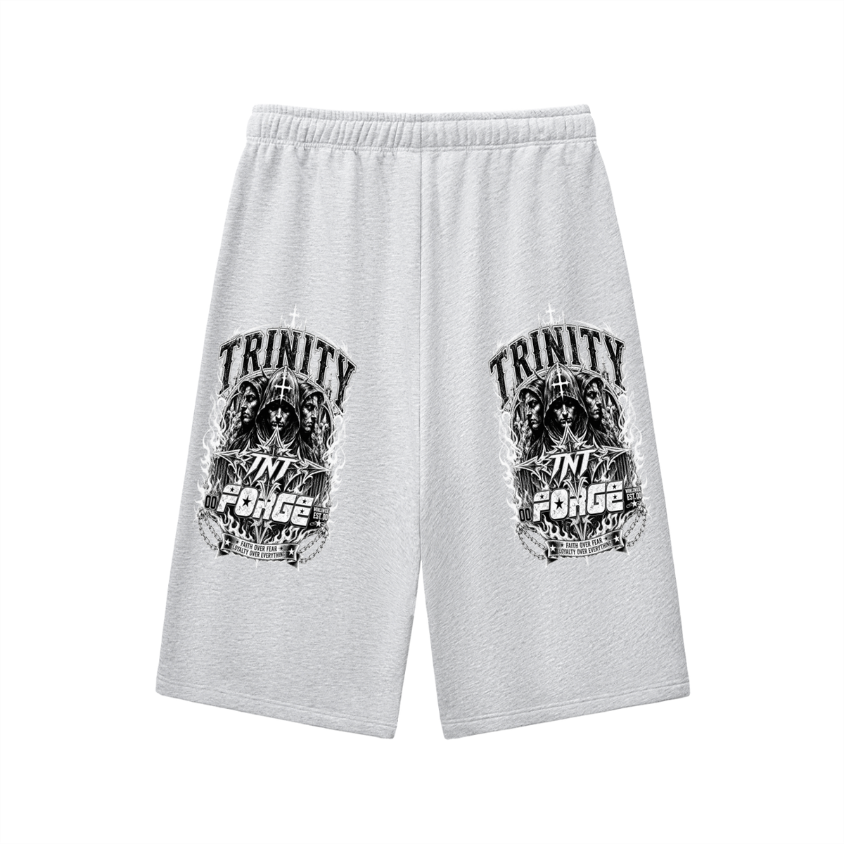 TRINITY Relaxed Drawstring Three-quarter Sweatpants
