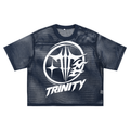 TRINITY See-through Boxy Net T-Shirt
