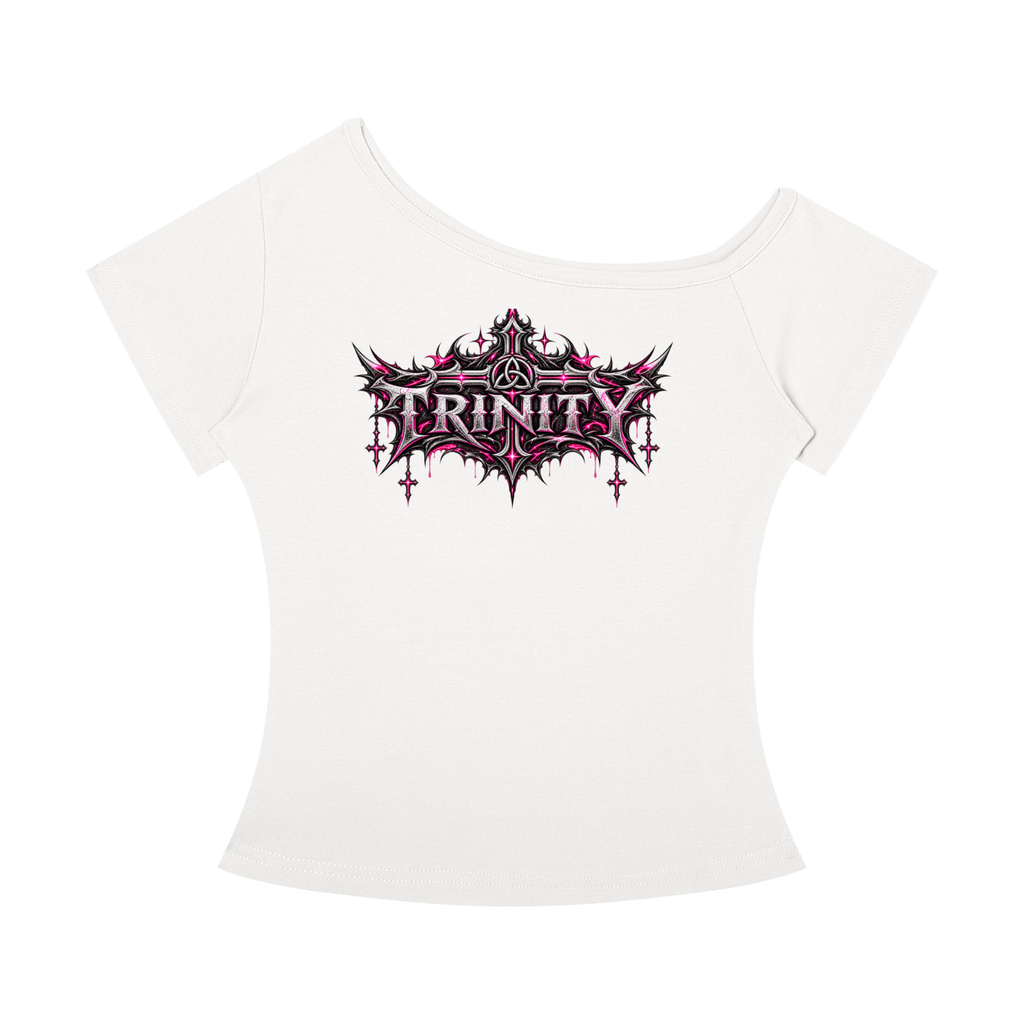 TRINITY Women’s Off-the-Shoulder T-Shirt