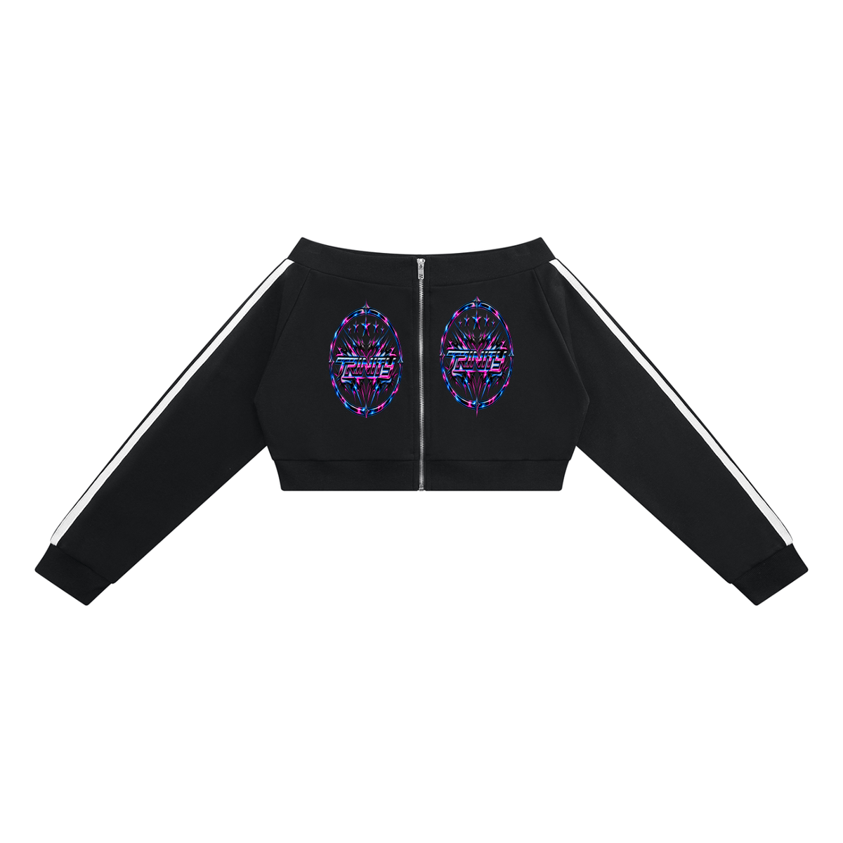 TRINITY Women's Off-Shoulder Full Zip Hoodie