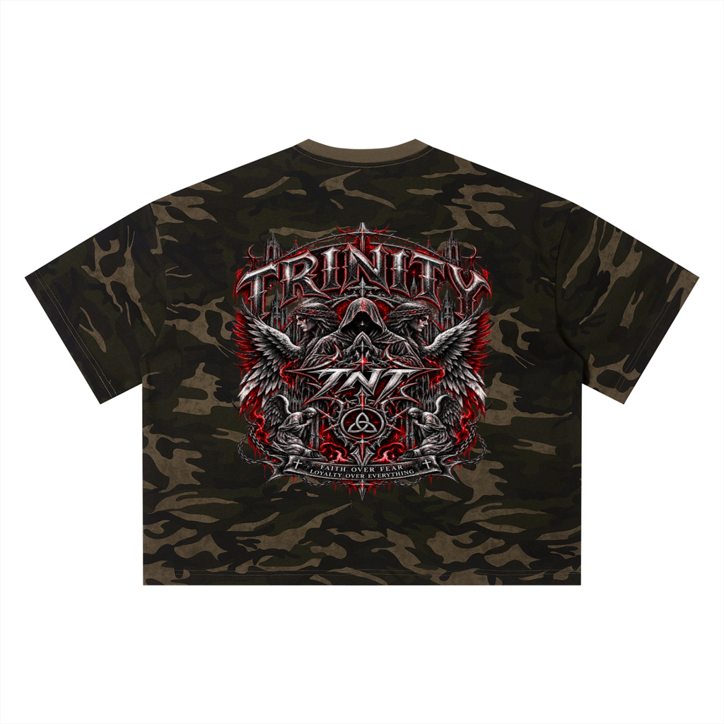 TRINITY Unisex Camo Boxy T-Shirt
