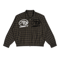 TRINITY Unisex Plaid Full-Zip Track Jacket