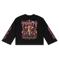 TRINITY Unisex Waffle Raw Edge T-Shirt 2