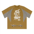 TRINITY X MIDNIGHT AURA Unisex Color Block Paneling T-Shirt