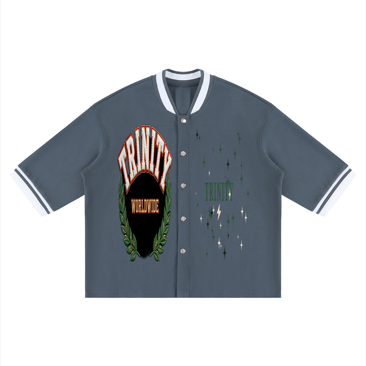 TRINITY Unisex Boxy Heavyweight Baseball Jersey