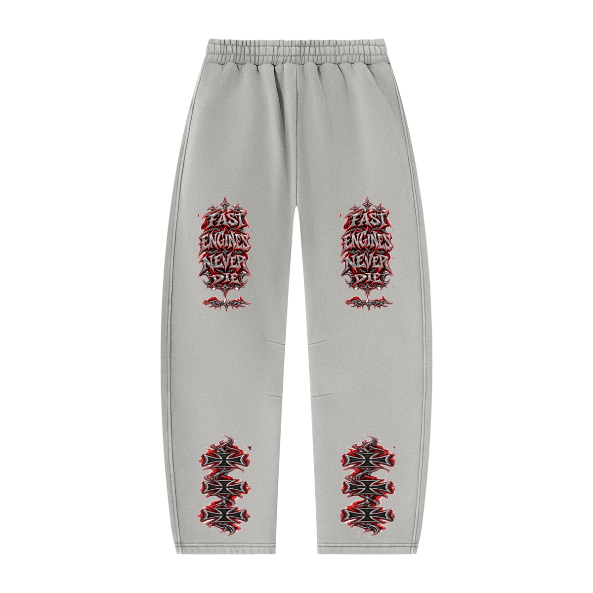 TRINITY Unisex Vintage Wash Barrel Leg Fleece Sweatpants
