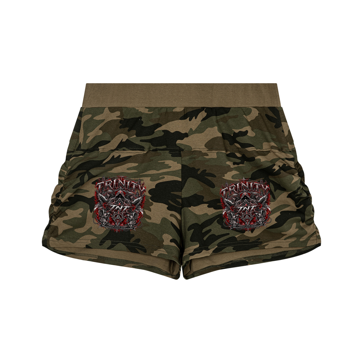 TRINITY Women's Slim Camo Shorts