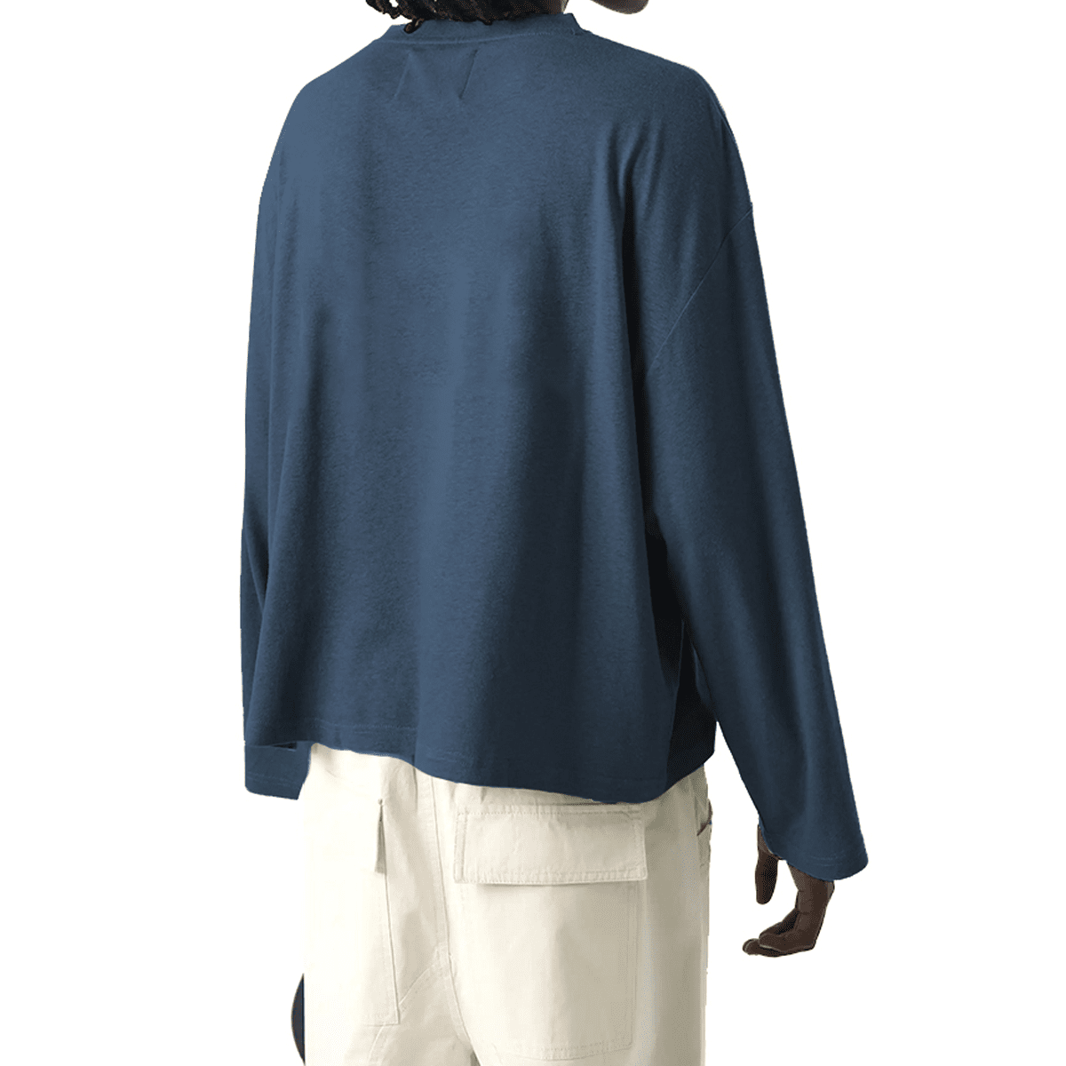 Unisex Heavyweight 100% Combed Cotton Cropped Long-Sleeve T-Shirt (305GSM)
