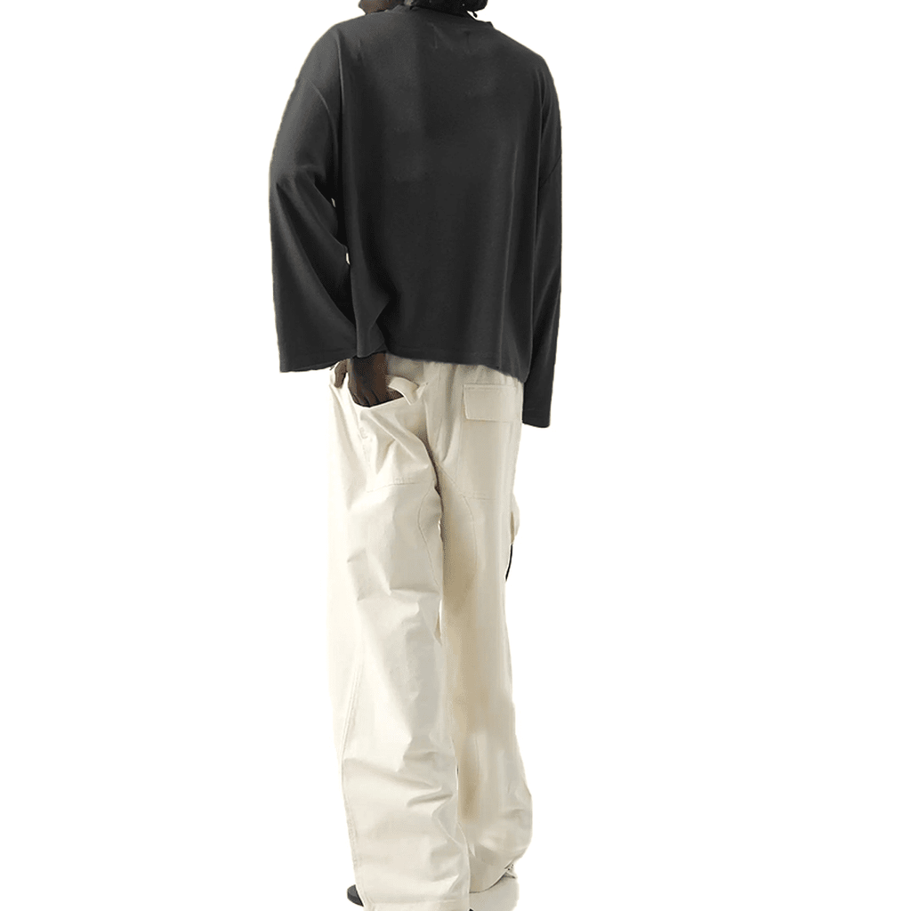 Unisex Heavyweight 100% Combed Cotton Cropped Long-Sleeve T-Shirt (305GSM)